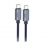 Кабель Hoco U134 Promero Type-C to Type-C 240W Dark Blue 1.8m