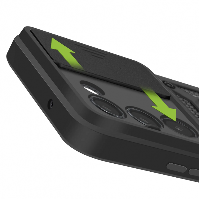 Чохол HONOR Hard Defence Series Xiaomi Redmi 15 Black (with Camshield and magnet)-2