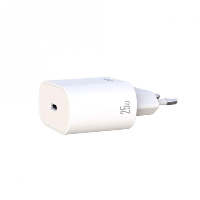 Сетевое зарядное устройство XO L91EU PD 25W/1 USB-C White + Type-C to Lightning Cable-1