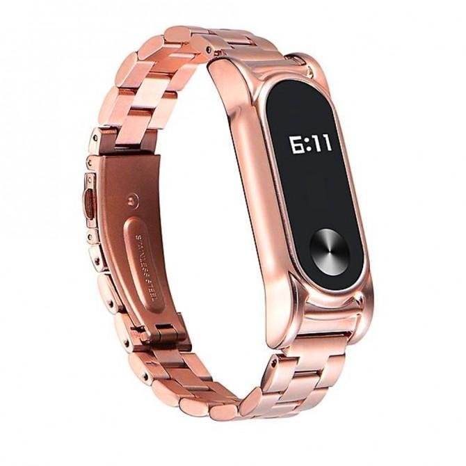 Ремінець для Xiaomi Band 3 Bead design Рожеве Золото