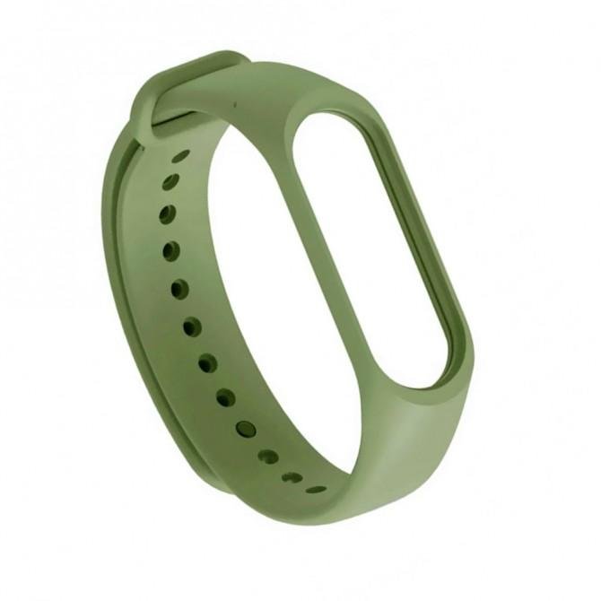 Ремінець для Xiaomi Mi Band 2 (Silicon) Оливковый-1