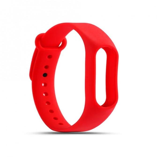 Ремінець для Xiaomi Mi Band 2 (Silicon) Червоний-1