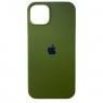 Силиконовый чехол для iPhone 14 Plus Dark Olive FULL