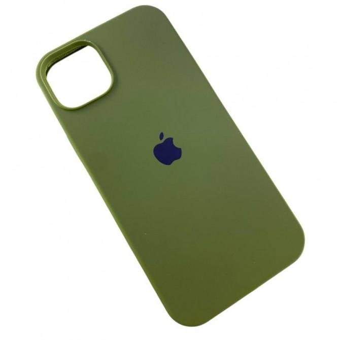 Силіконовий чохол для iPhone 14 Plus Dark Olive FULL-2