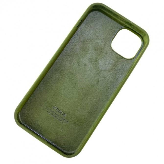 Силіконовий чохол для iPhone 14 Plus Dark Olive FULL-4