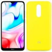 Чехол Soft Case для Xiaomi Redmi 8 Ярко жёлтый FULL
