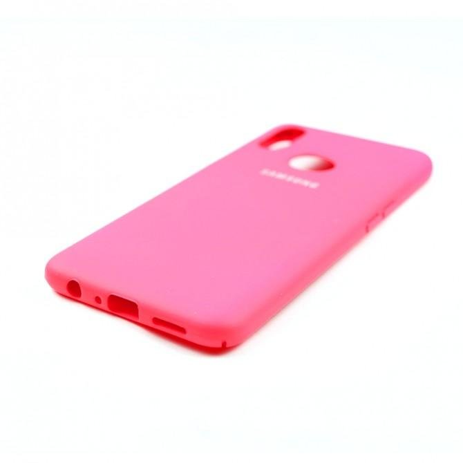 Чехол Soft Case для Samsung A107 Galaxy A10s 2019 Ярко розовый FULL-4