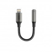 Переходник XO NB-R258C Lightning to 3.5mm Mate Black Переходник XO NB-R258C Lightning to 3.5mm Mate Black