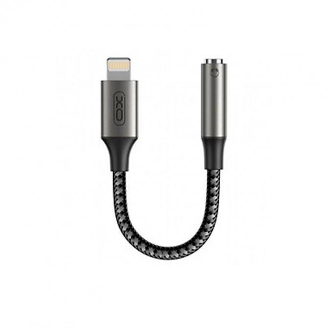 Переходник XO NB-R258C Lightning to 3.5mm Mate Black