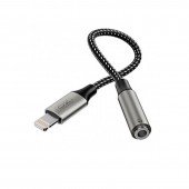 Переходник XO NB-R258C Lightning to 3.5mm Mate Black Переходник XO NB-R258C Lightning to 3.5mm Mate Black