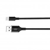 Кабель USB XO NB143 Braided Lightning 1.5A/2m Black Кабель USB XO NB143 Braided Lightning 1.5A/2m Black