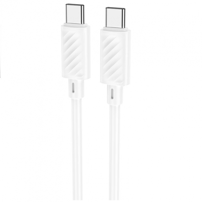Кабель Hoco X88 Gratified PD for Type-C to Type-C 60W/3A White 1m