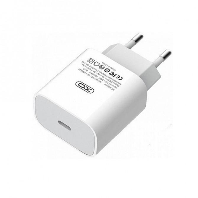 Мережевий зарядний пристрій XO L40 18W/1 USB-C + Lightning White-2