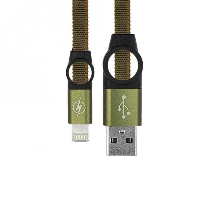 Кабель Gelius Pro Flexible 2 GP-UC07i Lightning Pine Green-1