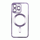 Чехол TPU Metallic Full Camera with Magsafe для iPhone 14 Pro Dark Purple
