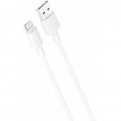 Кабель USB XO NB156 Lightning 2.4A/1m White