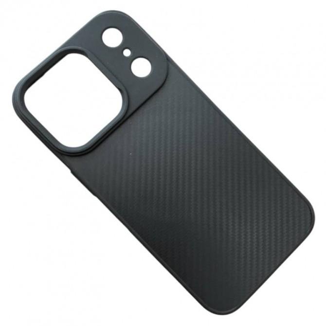 TPU чохол Carbon Protective with Magsafe для Apple iPhone 17 Pro (6.3") Black-2