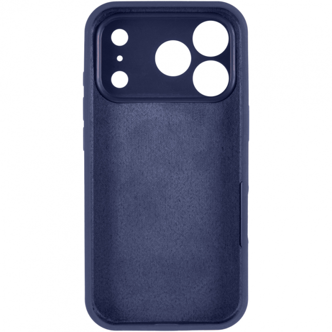 Силиконовый чехол для iPhone 17 Pro Max Deep Navy FULL (NO LOGO)-2