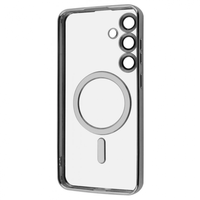 Силиконовый чехол SHINING with MagSafe для Samsung Galaxy S23 Silver-1