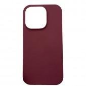 Силиконовый чехол для iPhone 16 Maroon FULL (NO LOGO)