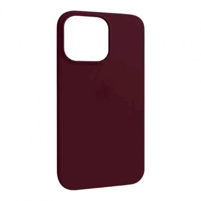 Силиконовый чехол для iPhone 16 Maroon FULL (NO LOGO)-1