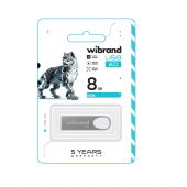Флеш память Wibrand USB 2.0 8Gb Irbis Серый