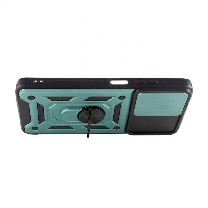 Чехол HONOR Hard Defence Series Samsung A156 Galaxy A15 Green (with Camshield and magnet)-1