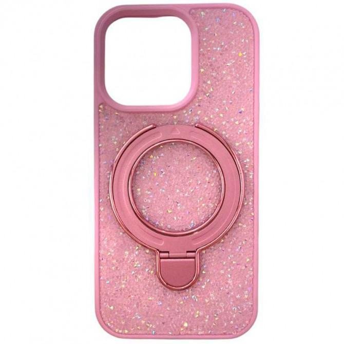 Чохол-накладка Diamond with stand back для iPhone 16 Pro Pink