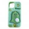 Чохол 3D Dino series for iPhone 15 Pro Green