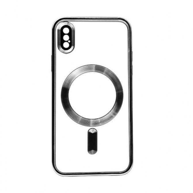 Силіконовий чохол SHINING with MagSafe для iPhone Xs Чорний