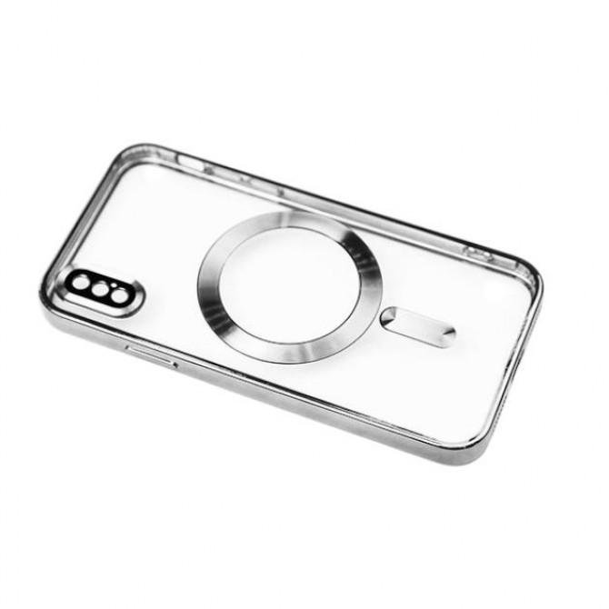 Силіконовий чохол SHINING with MagSafe для iPhone Xs Чорний-1