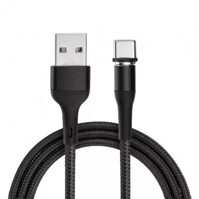 Кабель Usams U29 US-SJ337 Aluminum Alloy Magnetic Type-C Cable 2m Black