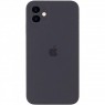 Оригінальний силіконовий чохол для iPhone 11 Темно Сірий FULL (SQUARE SHAPE)