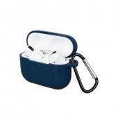 Чехол U-Like Silicone Protective Case For Airpods + Lock Midnight Blue