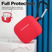 Чохол U-Like Silicone Protective Case For Airpods 3 Slim + Lock Red Чохол U-Like Silicone Protective Case For Airpods 3 Slim + Lock Red