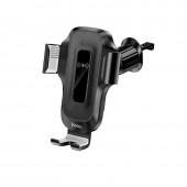 Холдер Hoco HW2 Car Holder + Wireless Charger Black