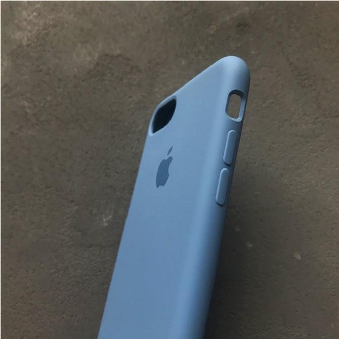 Чохол силiконовий для iPhone 7/8 Яскраво Синiй FULL-3