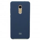 Чехол Soft Case для Xiaomi Redmi Note 4x Синий FULL