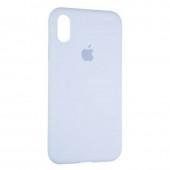 Оригиналный силиконовый чехол для iPhone X/Xs Сиреневый FULL