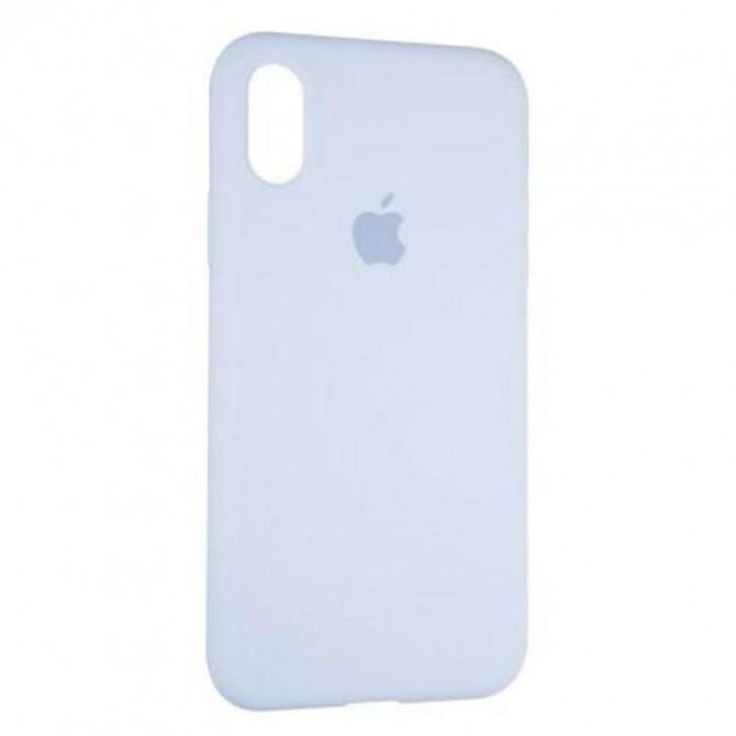 Оригиналный силиконовый чехол для iPhone X/Xs Сиреневый FULL