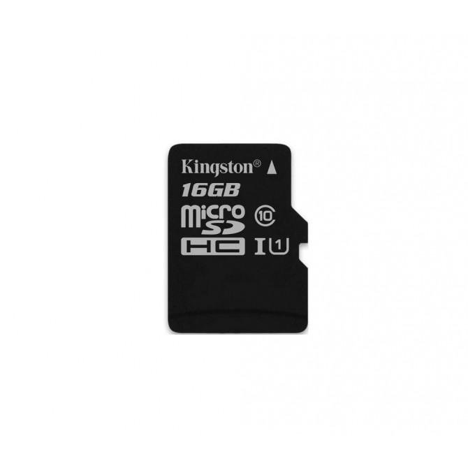 Карта памяти Kingston microSDHC 16Gb UHS-I A1 (Class 10) + SD adapter-1