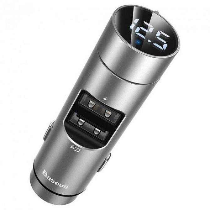 ФМ модулятор Baseus Energy Column MP3 Charger 2USB 3.1A