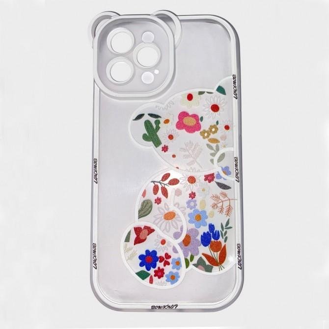 Чехол Spring Spirit series for iPhone 14 Pro Max Flowered Bear-2