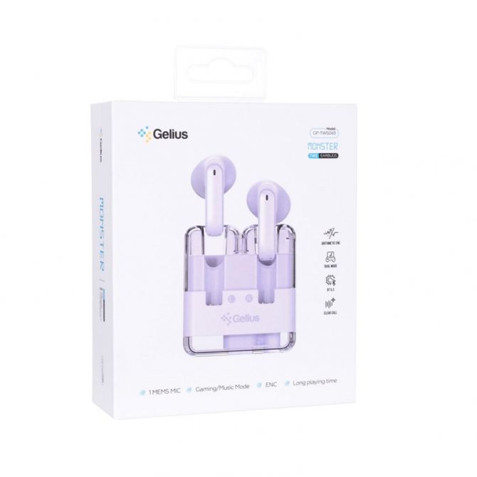 Навушники Bluetooth Headset Gelius Monster GP-TWS043 Violet-5