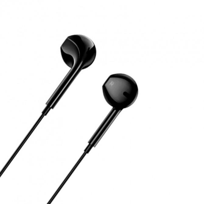 Проводные наушники HF Hoco M101 Crystal Black + mic-1