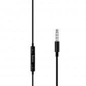 Проводные наушники HF Hoco M101 Crystal Black + mic