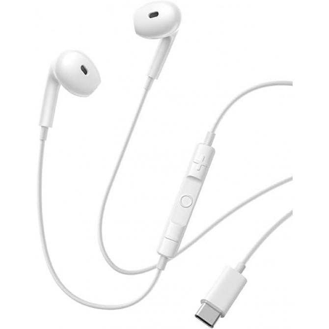 Наушники HF MP3 Baseus CZ19 Type-C White with mic + button call answering + volume control