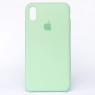 Оригінальний силіконовий чохол для iPhone Xs Max Пастельно Зелений