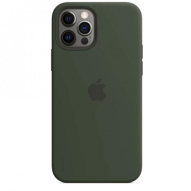 Оригинальный силиконовый чехол (MagSafe) for iPhone 12/12 Pro Cyprus Green