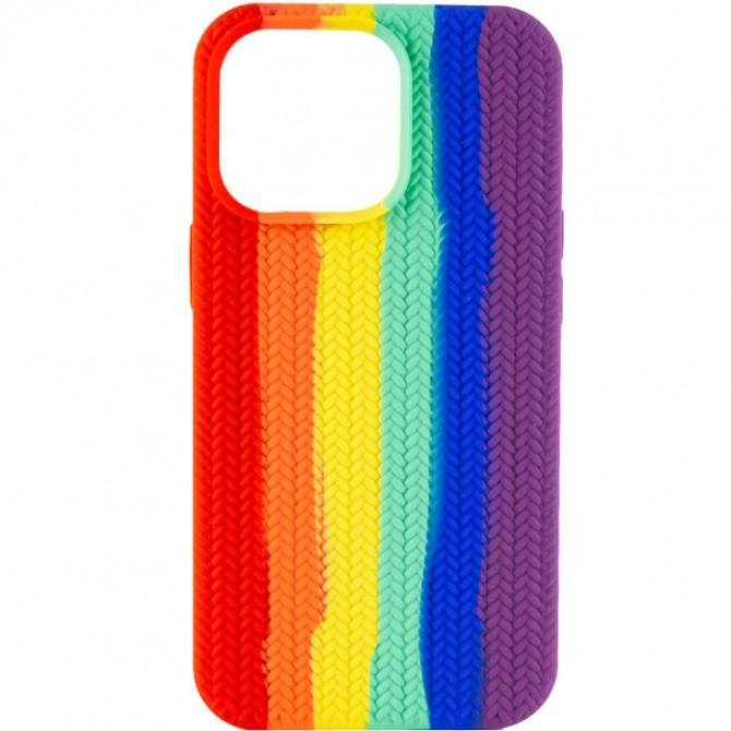 Colorfull Braided Soft Case iPhone 13 Pro Red/Violet